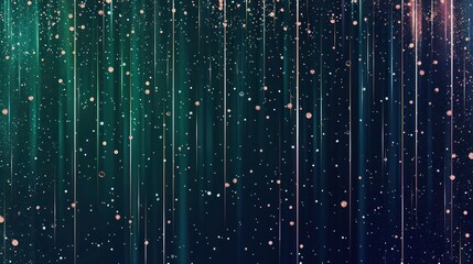 New Year Emerald Green to Deep Navy Gradient, with a rich emerald green  fading into a deep navy blue , featuring tiny rose gold and silver sparkles