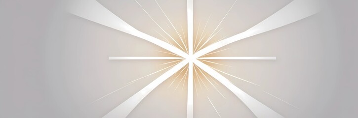 Obraz premium Paint art of cross and divine light