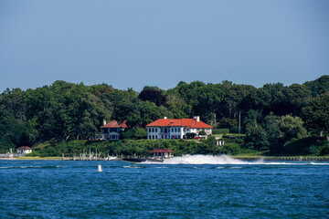 sailing in greenport long island new york Shelter Island coast landscape