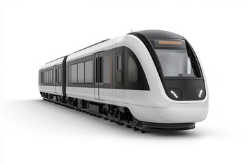 This sleek modern train design showcases innovation and style. It symbolizes efficient transport for cities and travelers. Perfect for urban settings. Generative AI