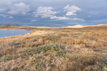 Hills and mountains on the Arctic Circle Trail which links Kangerlussuaq and Sisimiut, Greenland