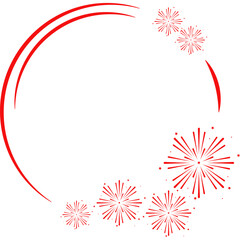 Obraz premium Fire Works Frame 