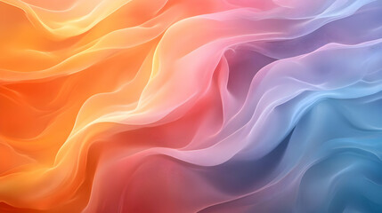 Obraz premium Soft Abstract Digital Art of AI Network Patterns with Ample Copy Space for Branding