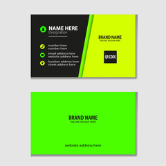 modern gradation flat inspiration business card template