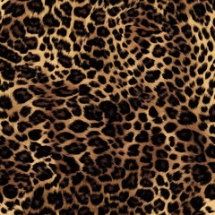 Fototapeta premium leopard, wool texture, spotted jaguar, fluffy background, safari, stylish print for fabric