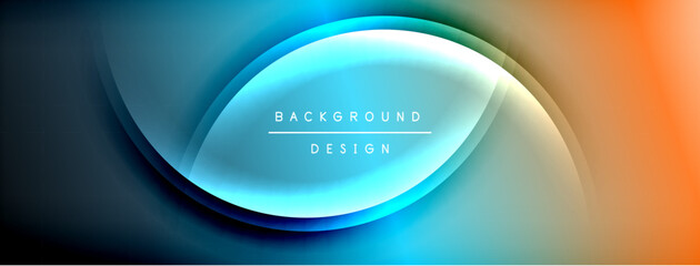 Bright rainbow style color gradient with curve round shape line background. Vector Illustration For Wallpaper, Banner, Illustration, landing page