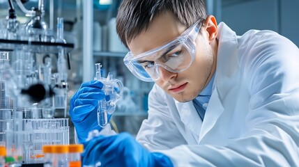 Adhesive Laboratory with Detailed Testing Equipment for Innovative Bonding Solutions