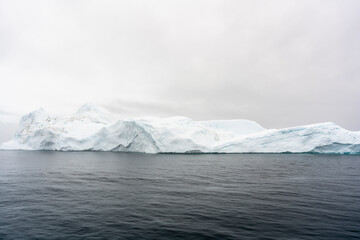 Aerial of the Ilulissat Icefjord, UNESCO World Heritage Site, Western Greenland, Denmark, Polar Regions
