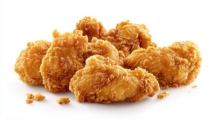 Golden and crisp, juicy chicken bursts with bold flavors, its tantalizing aroma and irresistible texture inviting indulgence and satisfaction. 
