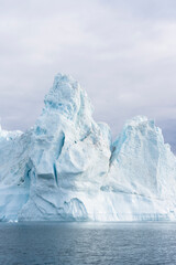 Aerial of the Ilulissat Icefjord, UNESCO World Heritage Site, Western Greenland, Denmark, Polar Regions © Milosz Maslanka