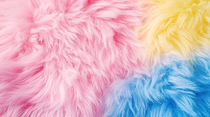 Fototapeta premium Soft Fuzzy Pink Blue Yellow Gradient Fluffy Background Texture