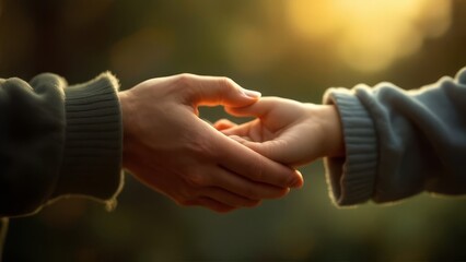 A father's touch, a child's love, captured in AI art.  A heartwarming documentary.