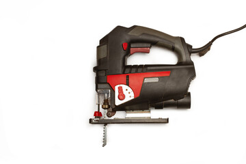 A jigsaw on a white background with copy space