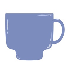 Mug or glass cute doodle hand draw illustration inspired from drink from tumbler that can be use for social media, sticker, wallpaper, e.t.c with aesthetic light blue color
