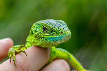 Fototapeta premium Zoologist observing animals wildlife created with generative ai