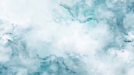 Fototapeta premium A serene abstract watercolor background in shades of blue and white, ideal for design and artistic projects.