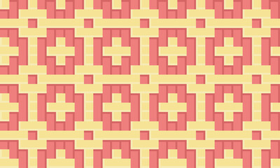 Seamless traditional woven pattern called Anyaman
