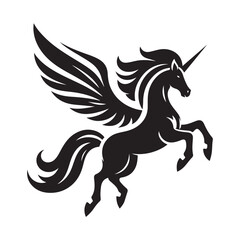 unicorn flying vector logo template, Unicorn flying vector logo template, flying unicorn logo, unicorn vector design, unicorn logo template, magical unicorn logo