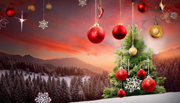 Free vector realistic vertical wallpaper for christmas season celebration
