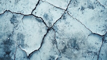 Obraz premium Cracked concrete surface showing signs of wear and age in urban environment
