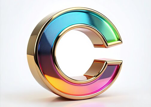 Stylish Ctrl C Symbol in Fashion Photography with Modern Aesthetic on a Crisp White Background