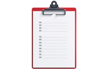 A minimalist checklist icon with neatly organized tick marks next to each item, isolated on white background