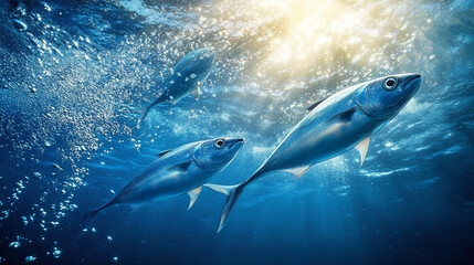Naklejka premium fish in the water