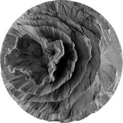 Fototapeta premium 3d spherical abstract displacement surface deformation shape