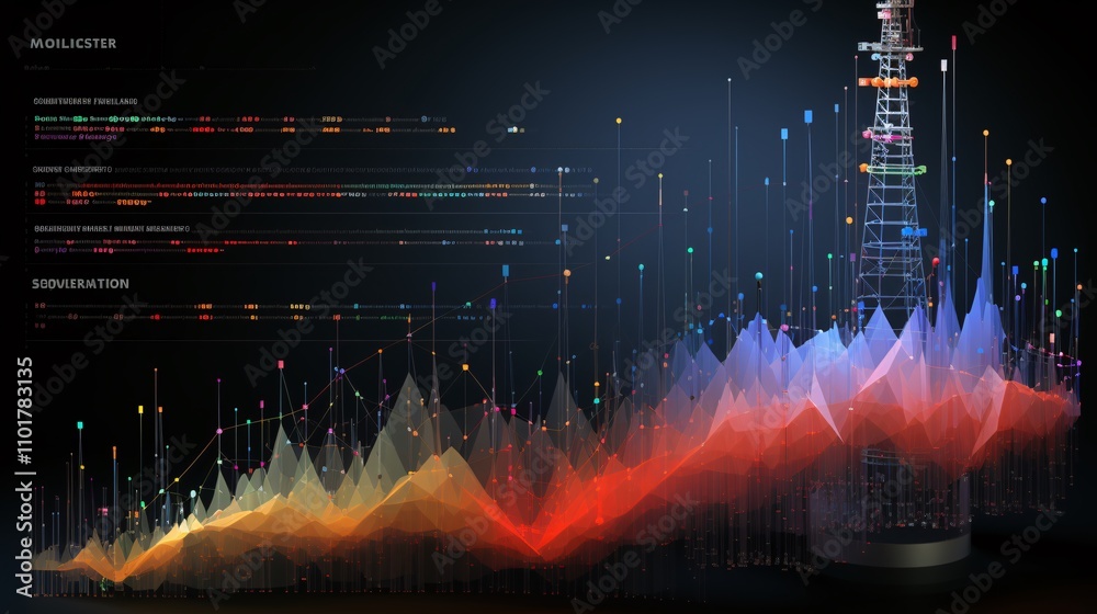 Wall mural network signal strength indicator in a digital context