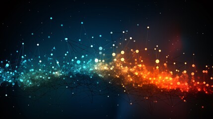 Naklejka premium Abstract representation of strong internet signal in a network context