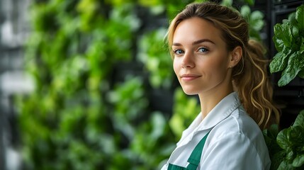 Businesswoman Sustainable Procurement Eco-Friendly Purchasing Green Sourcing Strategies Photo Stock Concept