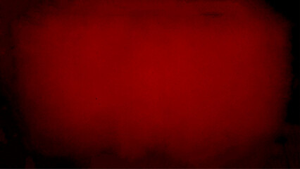 Dark border red grunge wall texture background. Abstract artistic background. 