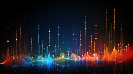 Full wireless signal strength bars in a network illustration