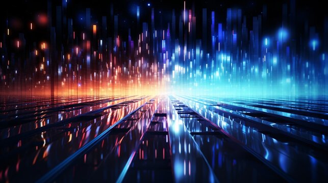 Abstract background featuring full internet connection signal bars - Powered by Adobe