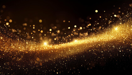 Obraz premium Gradient bulu glowing particles background