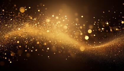 Gradient bulu glowing particles background