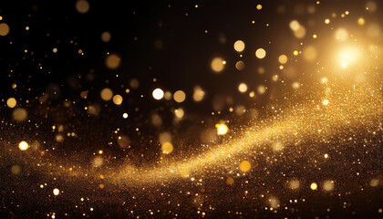 Fototapeta premium Gradient bulu glowing particles background