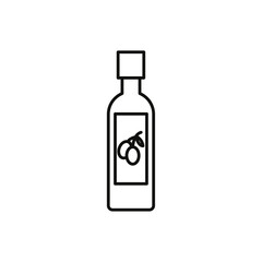 Olive oil icon flat line symbol set.