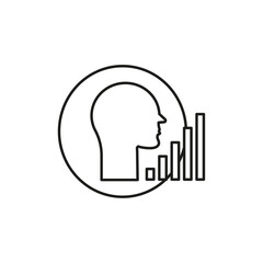 Personal development icon flat line symbol set.