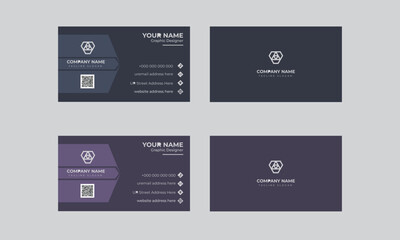 Fototapeta premium Modern simple unique creative business card template layout design for print
