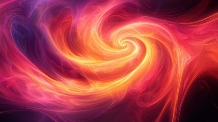 Dynamic swirl of colorful energy abstract art digital visualization creative space artistic perspective conceptual design