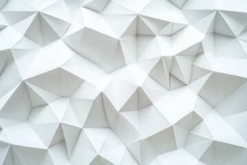Fototapeta premium A collection of white cubes arranged on the floor and walls of an interior space