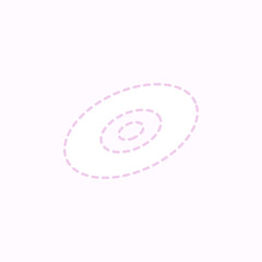 シンプルな波線のCDアイコン♪