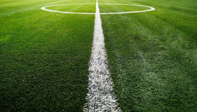 緑の芝生が広がるサッカー場の一角
 - Powered by Adobe