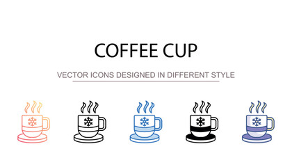 Coffee Cup icon design with white background stock illustration