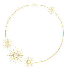 Obraz premium Firework Line Frame