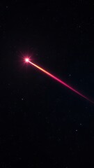 Naklejka premium A shooting star streaking across the darkness of space, meteor shower, fireball, astronomical, wish