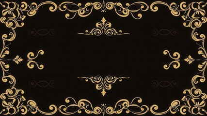 A stylish and intricate set of calligraphic design elements for creative projects, ornate, swirls