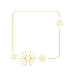 Obraz premium Firework Line Frame