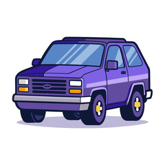 Fototapeta premium Detailed Chevrolet Tahoe SUV Vector Illustration